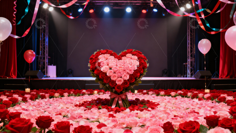 高清大图下载【趣麦麦图】情人节婚礼浪漫背景003