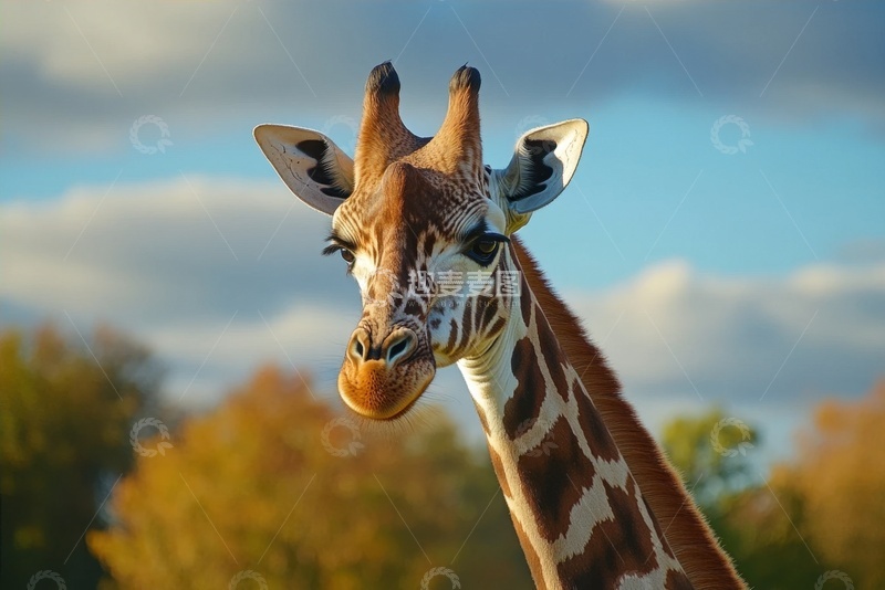 高清大图下载【趣麦麦图】长颈鹿特写摄影