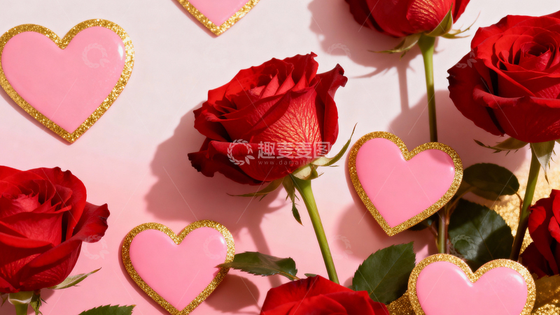 高清大图下载【趣麦麦图】情人节婚礼浪漫背景040