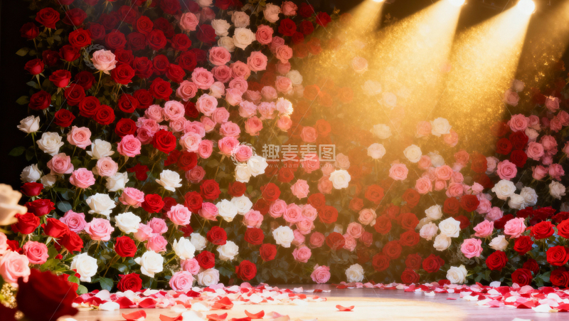 高清大图下载【趣麦麦图】情人节婚礼浪漫背景022