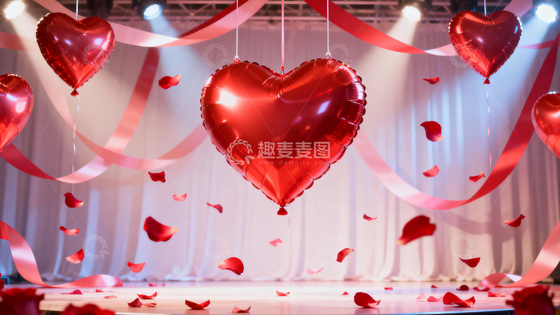 高清大图下载【趣麦麦图】情人节婚礼浪漫背景021