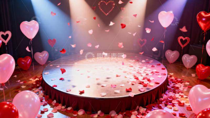 高清大图下载【趣麦麦图】情人节婚礼浪漫背景037