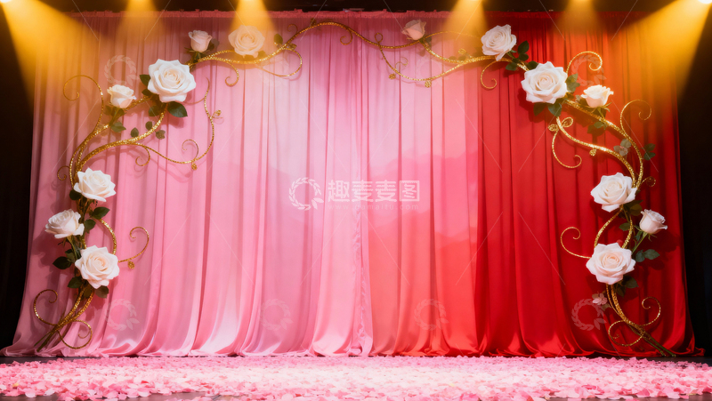 高清大图下载【趣麦麦图】情人节婚礼浪漫背景056