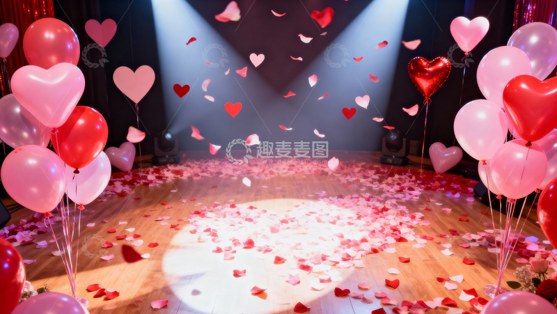 高清大图下载【趣麦麦图】情人节婚礼浪漫背景053