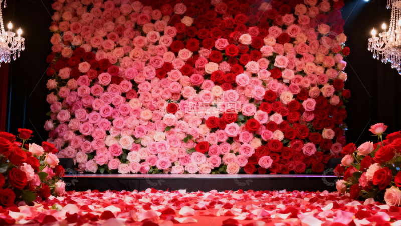 高清大图下载【趣麦麦图】情人节婚礼浪漫背景054