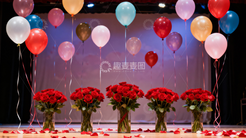 高清大图下载【趣麦麦图】情人节婚礼浪漫背景060