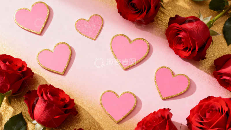 高清大图下载【趣麦麦图】情人节婚礼浪漫背景055