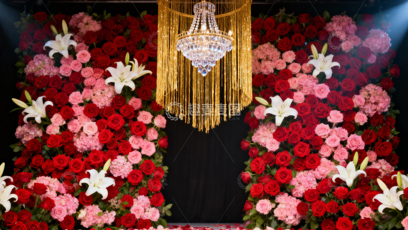 高清大图下载【趣麦麦图】情人节婚礼浪漫背景011