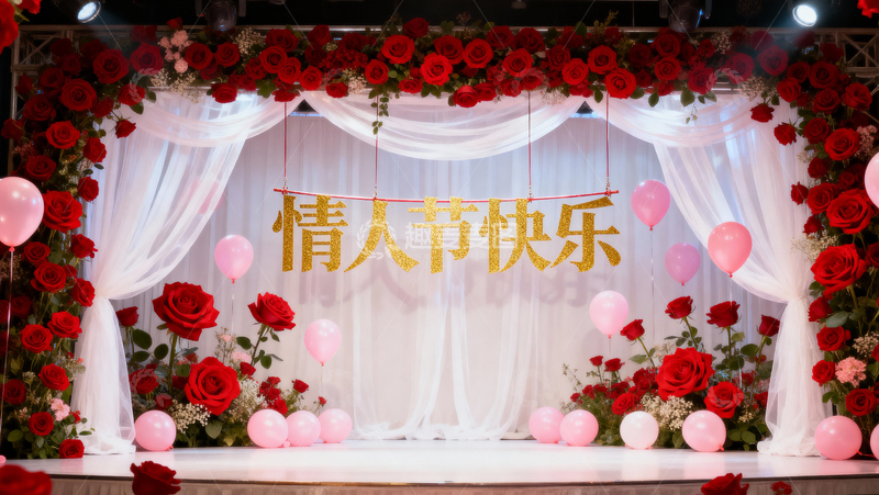 高清大图下载【趣麦麦图】情人节婚礼浪漫背景020