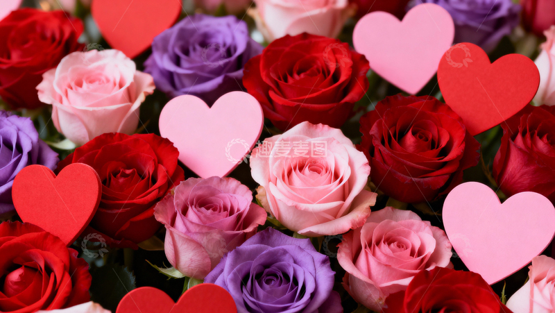 高清大图下载【趣麦麦图】情人节婚礼浪漫背景030