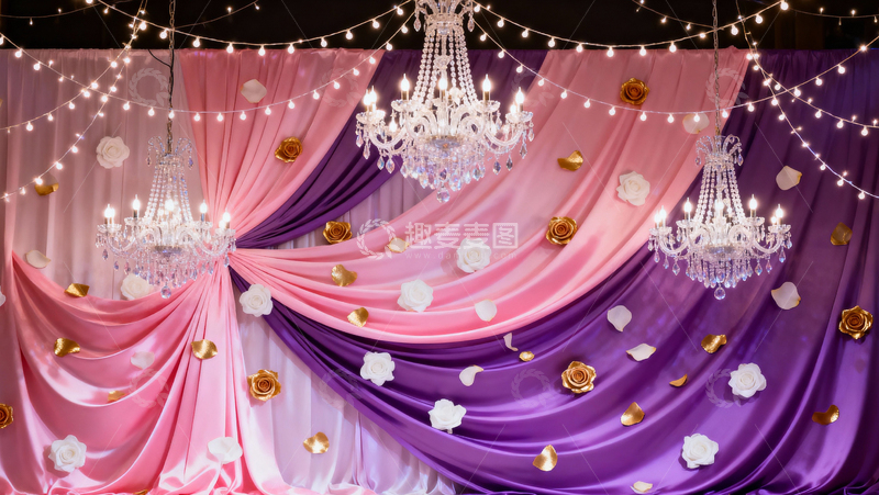 高清大图下载【趣麦麦图】情人节婚礼浪漫背景019