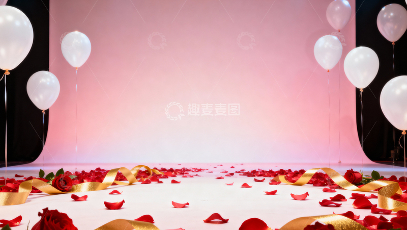 高清大图下载【趣麦麦图】情人节婚礼浪漫背景045