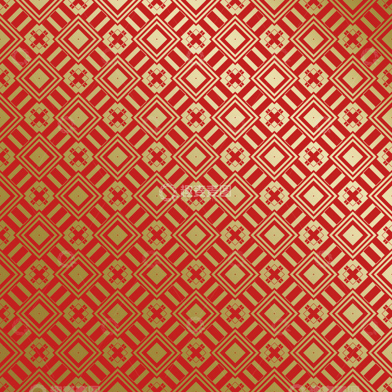 源文件下载【趣麦麦图】红金中式喜庆花纹背景782