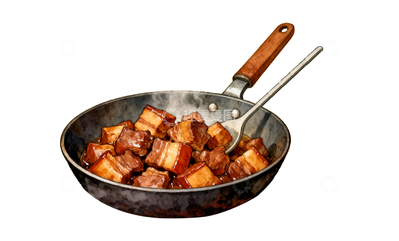 源文件下载【趣麦麦图】五花肉下锅6