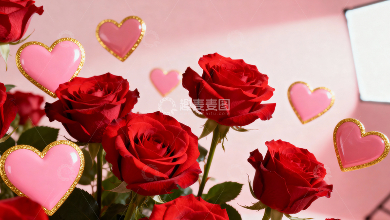 高清大图下载【趣麦麦图】情人节婚礼浪漫背景024