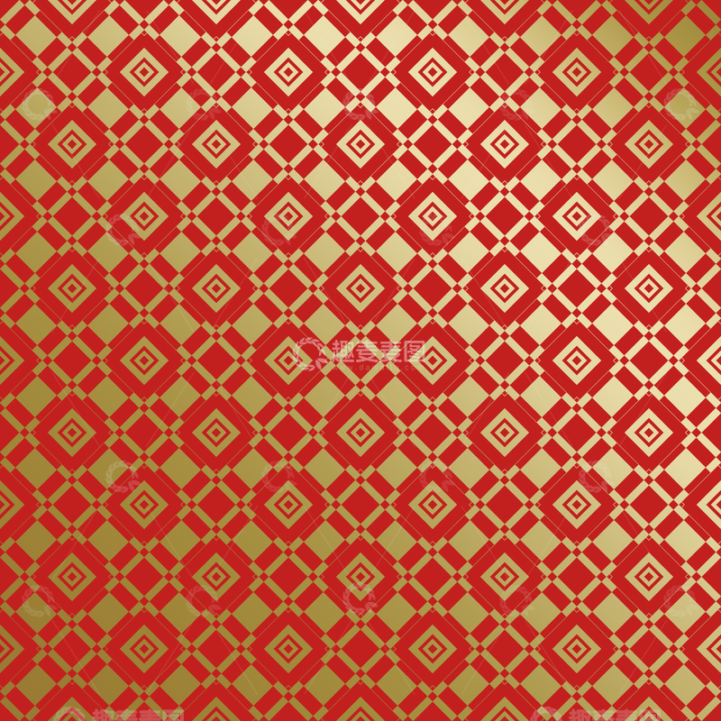 源文件下载【趣麦麦图】红金中式喜庆花纹背景793