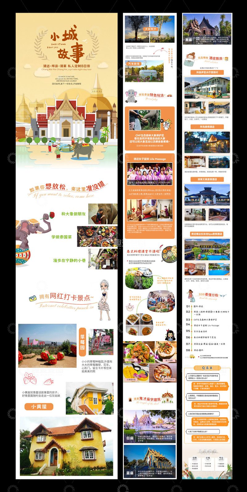 源文件下载【趣麦麦图】-泰国旅游卡通详情页长图