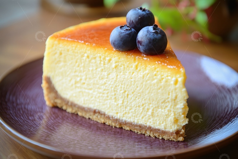 高清大图下载【趣麦麦图】一盘美味的蓝莓蛋糕