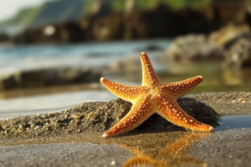 海边的一只海星