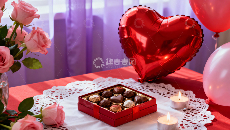 高清大图下载【趣麦麦图】情人节婚礼浪漫背景069