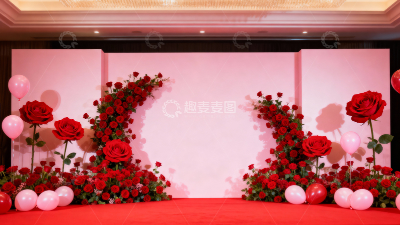 高清大图下载【趣麦麦图】情人节婚礼浪漫背景075