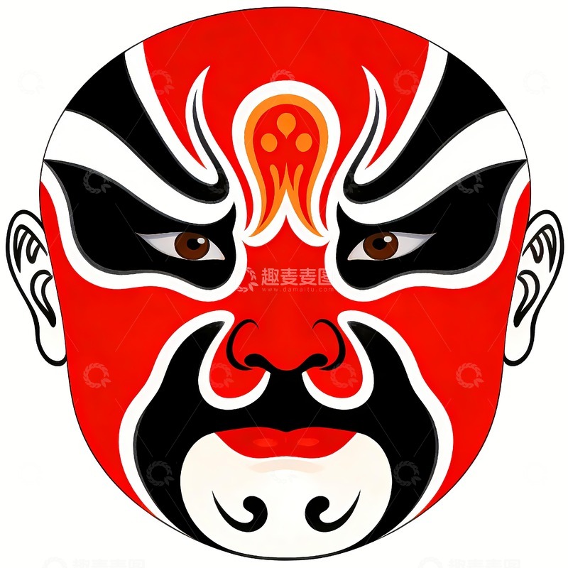 高清大图下载【趣麦麦图】戏曲文化脸谱