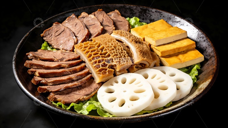 高清大图下载【趣麦麦图】美味卤水拼盘