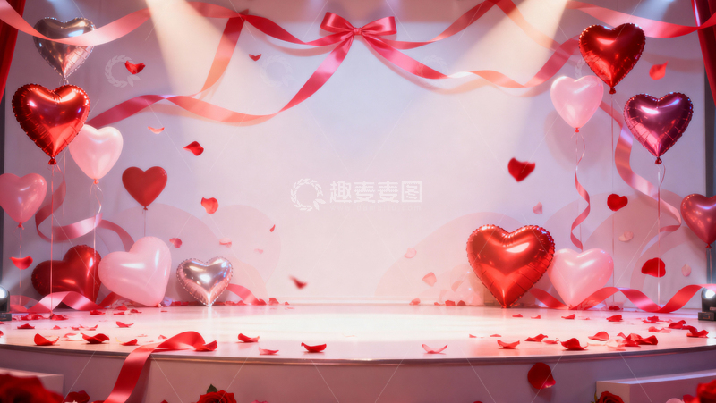 高清大图下载【趣麦麦图】情人节婚礼浪漫背景076