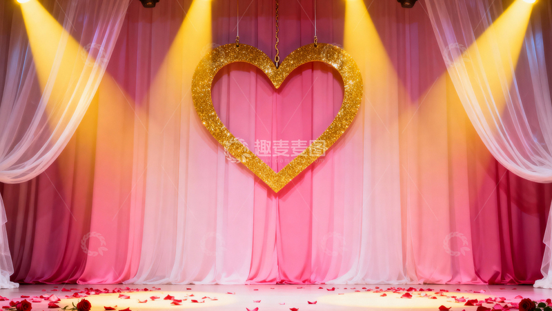 高清大图下载【趣麦麦图】情人节婚礼浪漫背景077