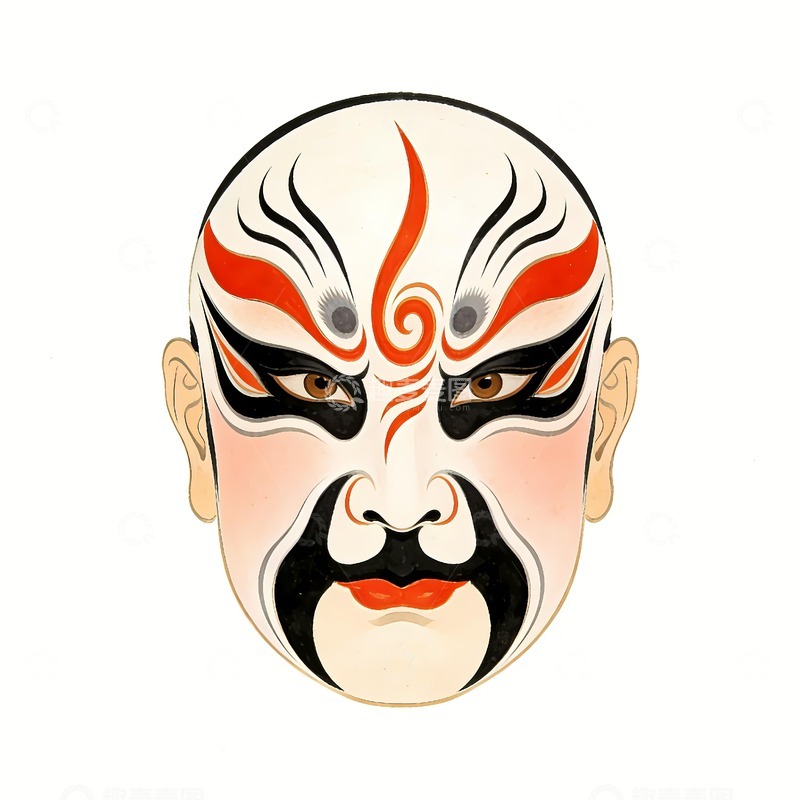 高清大图下载【趣麦麦图】戏曲脸谱绘画