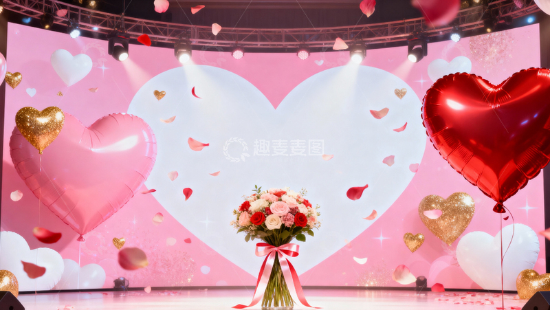高清大图下载【趣麦麦图】情人节婚礼浪漫背景112