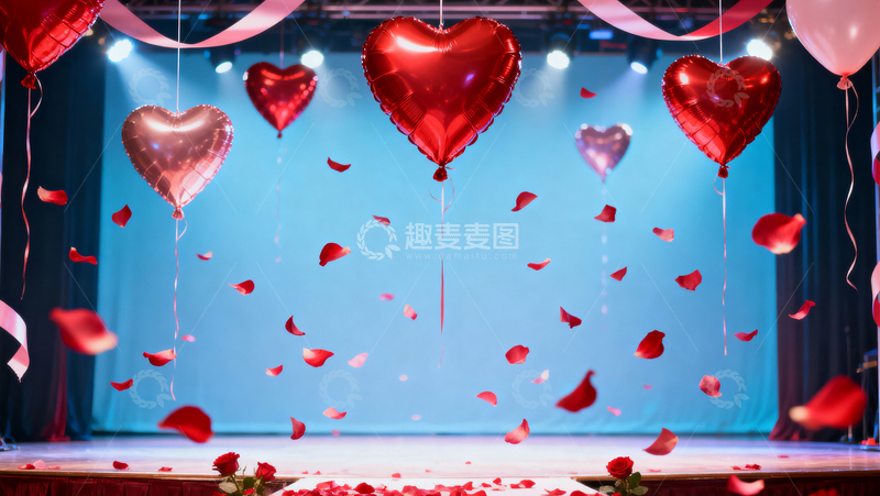 高清大图下载【趣麦麦图】情人节婚礼浪漫背景098