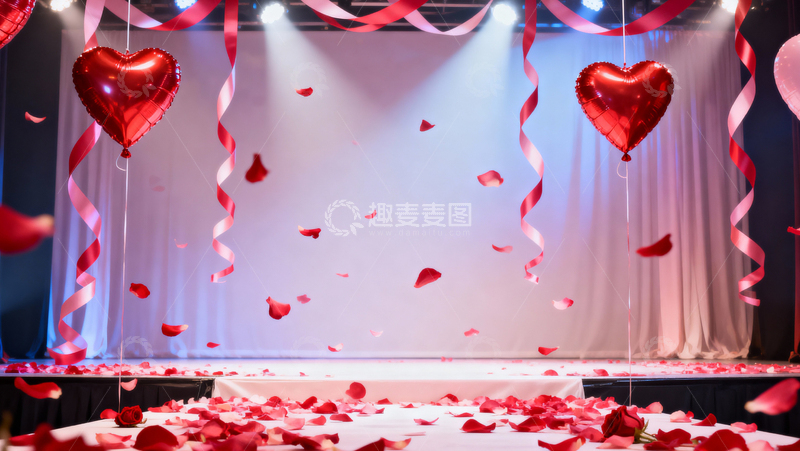 高清大图下载【趣麦麦图】情人节婚礼浪漫背景096