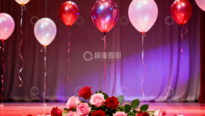 高清大图下载【趣麦麦图】情人节婚礼浪漫背景083