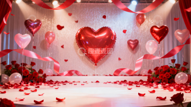 高清大图下载【趣麦麦图】情人节婚礼浪漫背景120