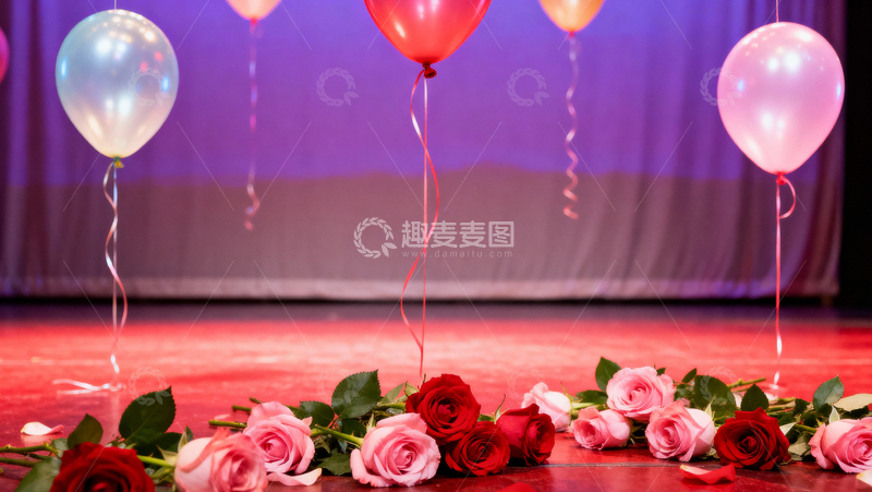 高清大图下载【趣麦麦图】情人节婚礼浪漫背景087