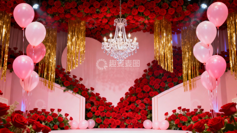 高清大图下载【趣麦麦图】情人节婚礼浪漫背景082