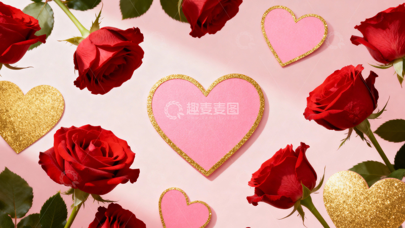 高清大图下载【趣麦麦图】情人节婚礼浪漫背景099