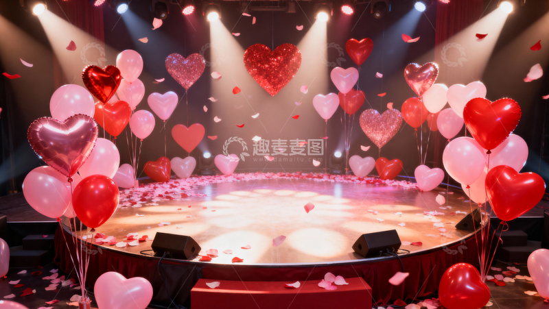 高清大图下载【趣麦麦图】情人节婚礼浪漫背景105