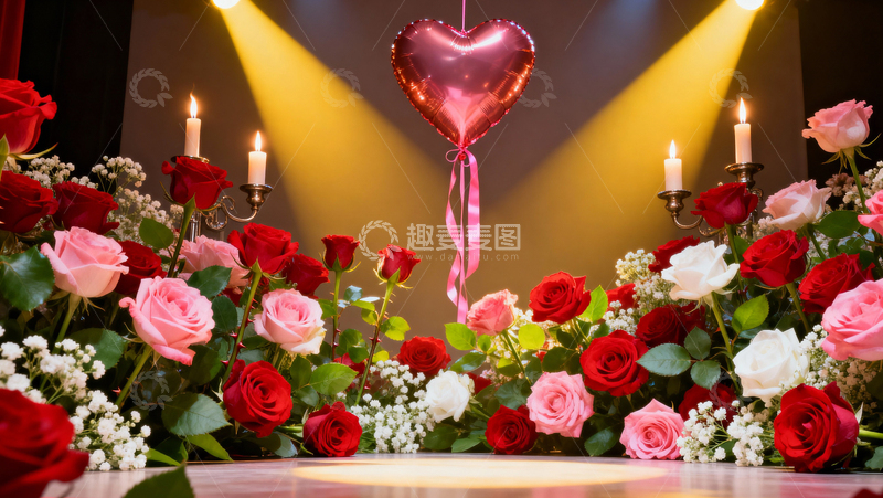 高清大图下载【趣麦麦图】情人节婚礼浪漫背景108