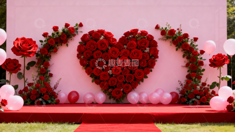 高清大图下载【趣麦麦图】情人节婚礼浪漫背景104