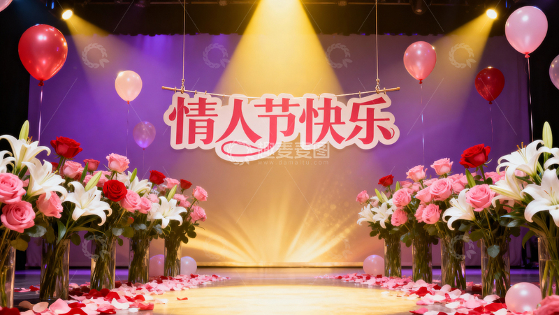高清大图下载【趣麦麦图】情人节婚礼浪漫背景106