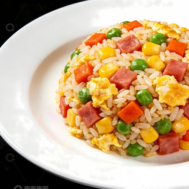 高清大图下载【趣麦麦图】一盘扬州炒饭