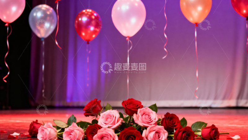 高清大图下载【趣麦麦图】情人节婚礼浪漫背景125