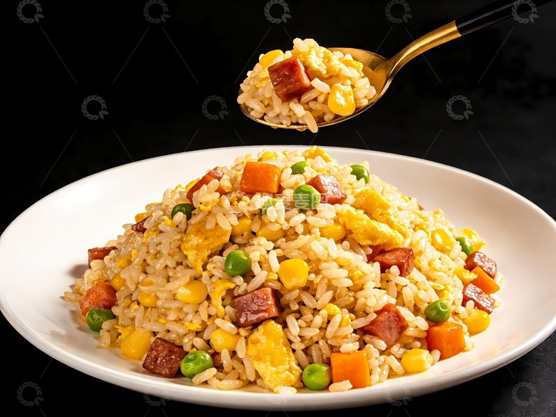 高清大图下载【趣麦麦图】美味扬州炒饭