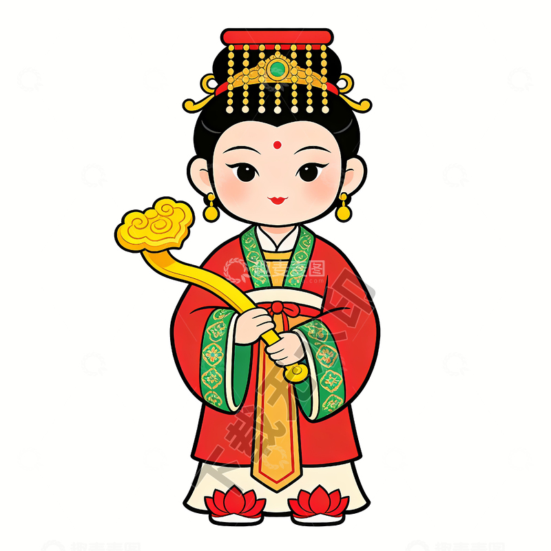 高清大图下载【趣麦麦图】妈祖娘娘画像