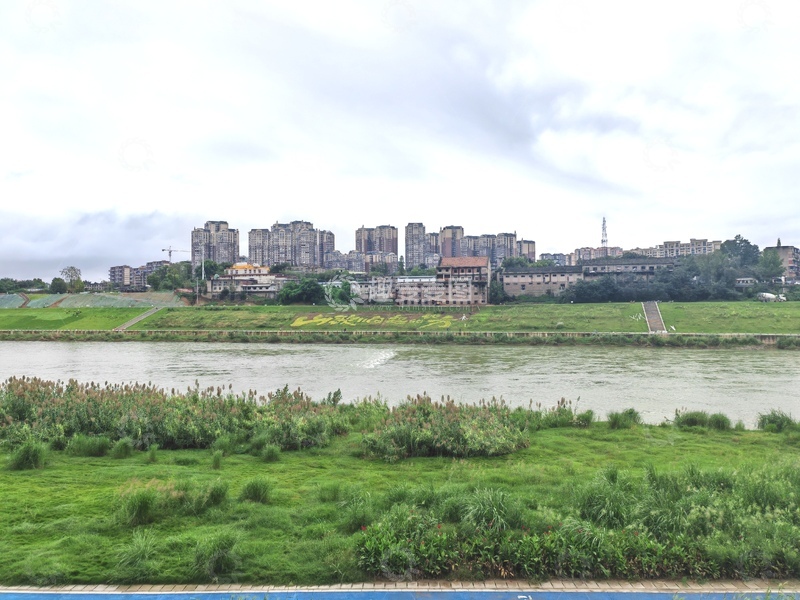 高清大图下载【趣麦麦图】-河畔城市风光摄影