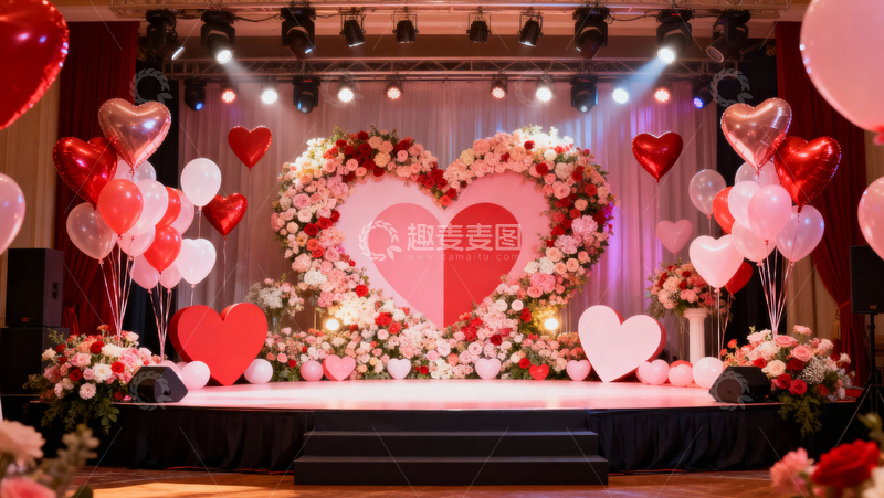 高清大图下载【趣麦麦图】情人节婚礼浪漫背景123