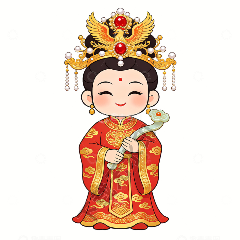 高清大图下载【趣麦麦图】妈祖娘娘卡通