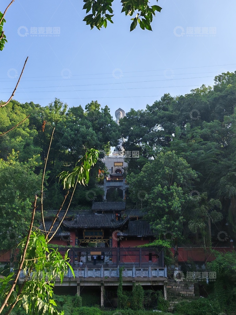 高清大图下载【趣麦麦图】山林古刹风光